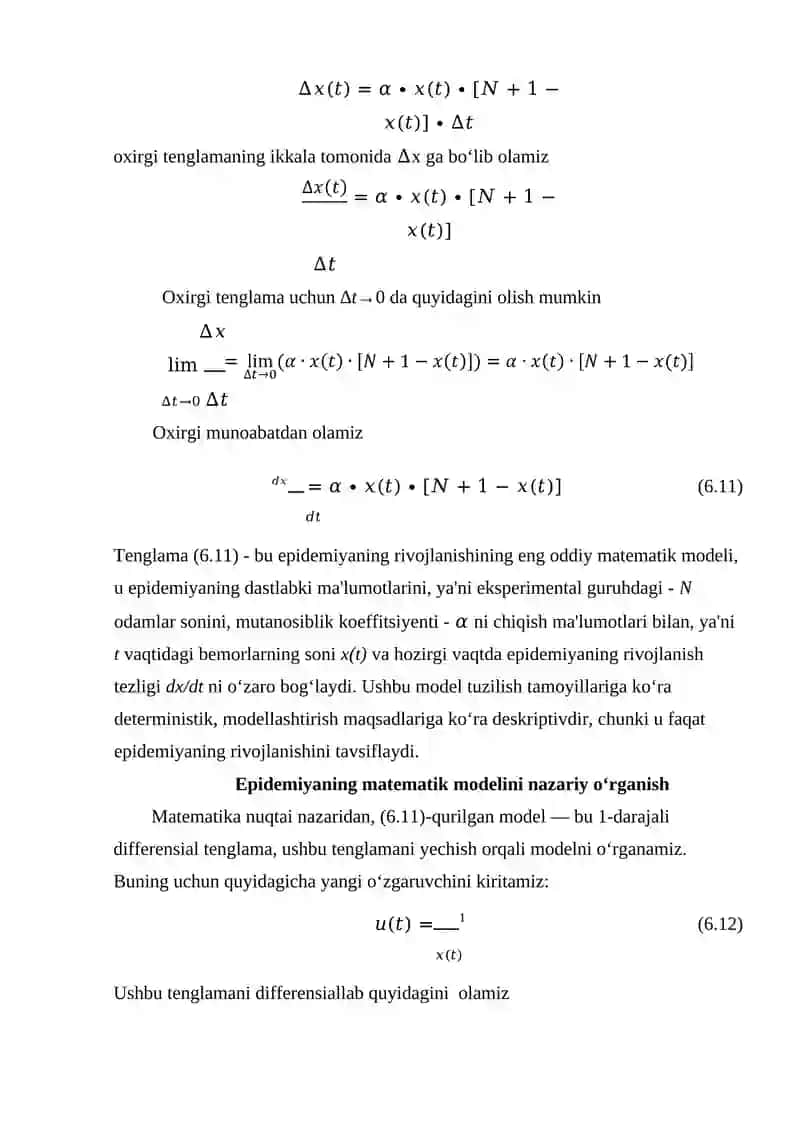 Epidemiya modeli 3