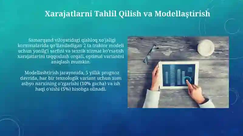 Xarajatlarni Tahlil Qilish va Modellaştirish 3