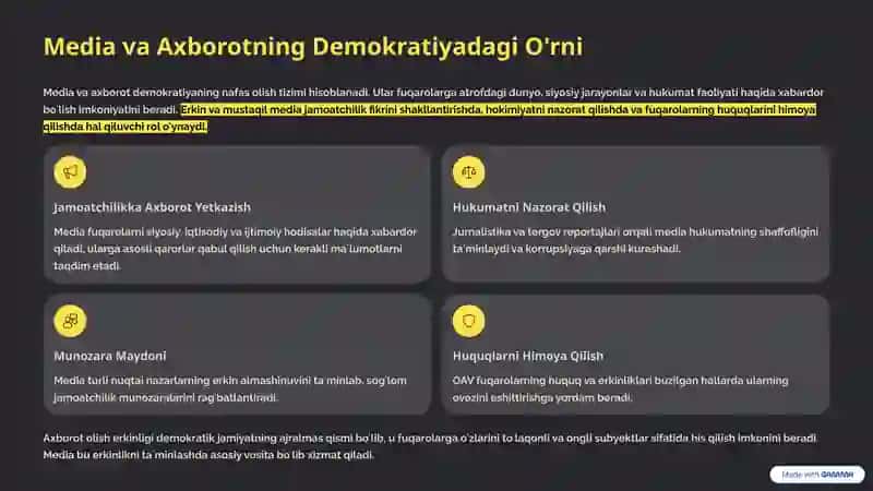 Oʻzbekistonning Demokratiya Sari: Media va Fuqarolik Ishtiroki 3