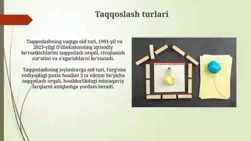 Taqqoslama tushunchasi va uning xossalari 3