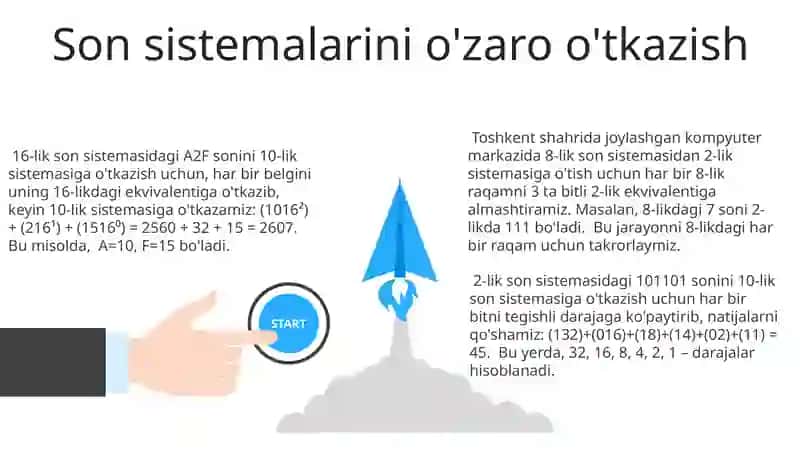 Axborot turlari va sanoq sistemalari 3