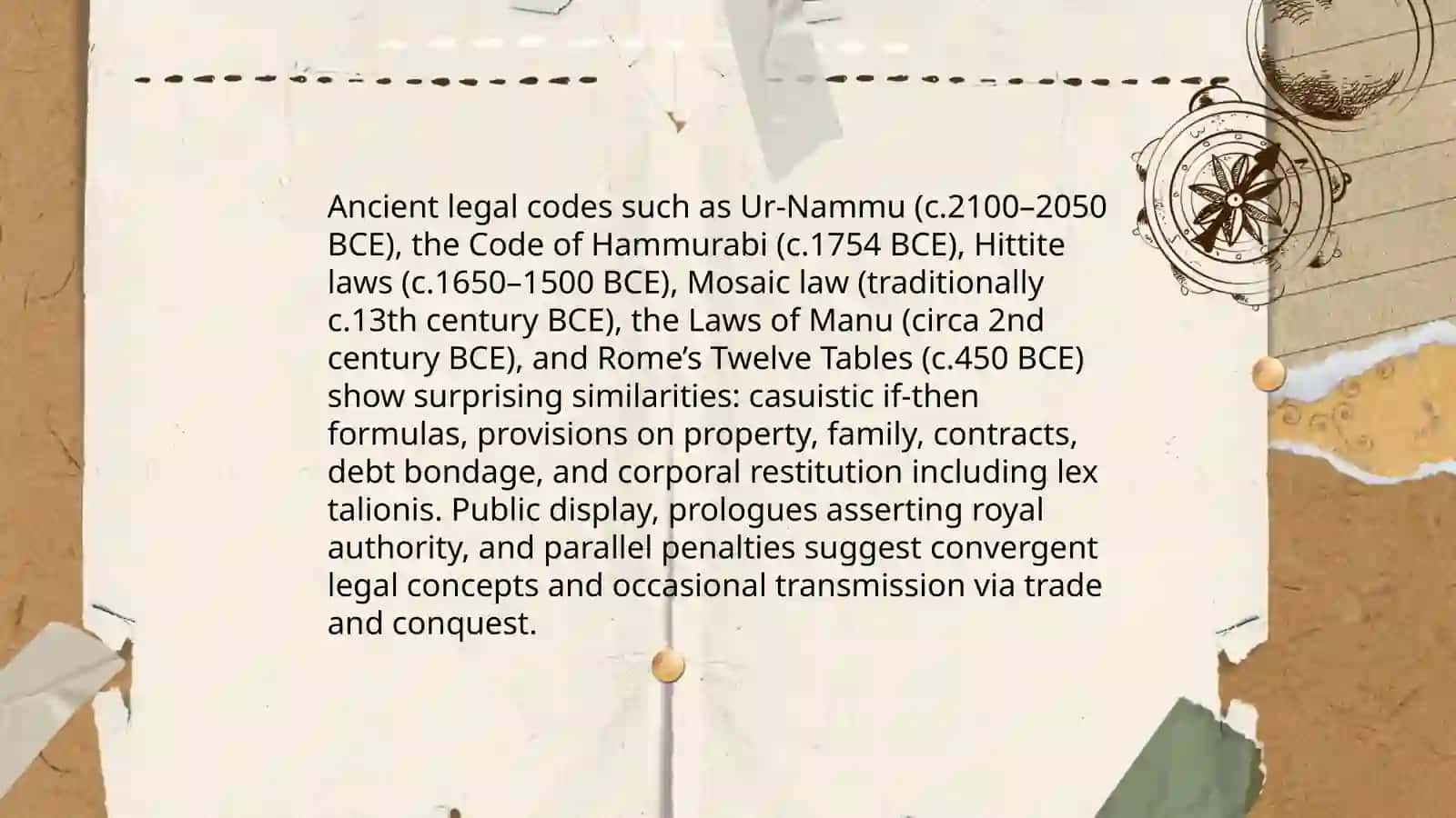 Ancient Legal Codes and Surprising Similarities 3