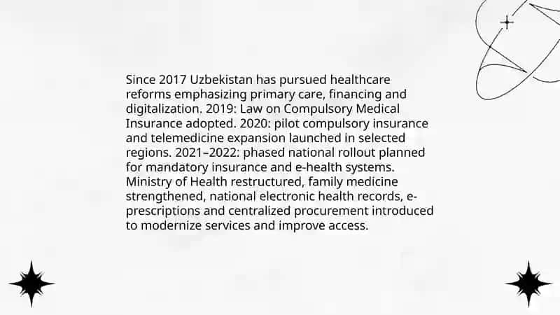 Medicine: reforms, innovations, new medicines and equipment in the medical field of Uzbekistan 3
