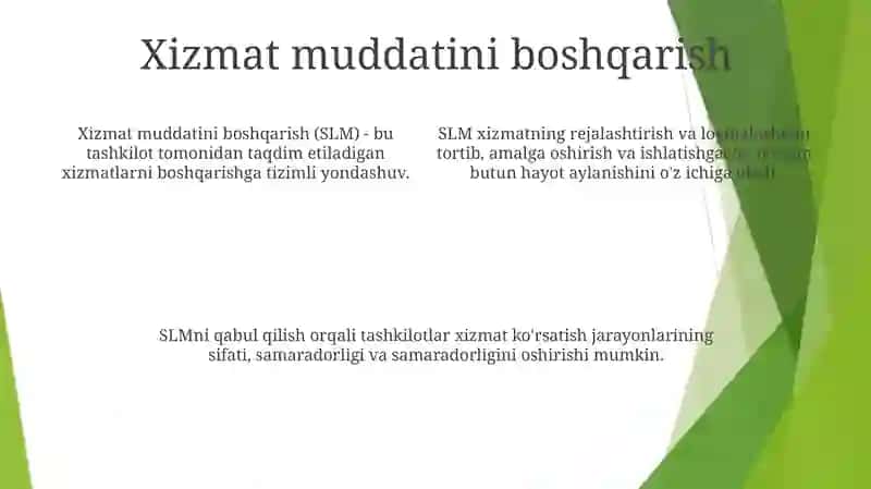 Xizmat KoʻRsatishni Boshqarish 3