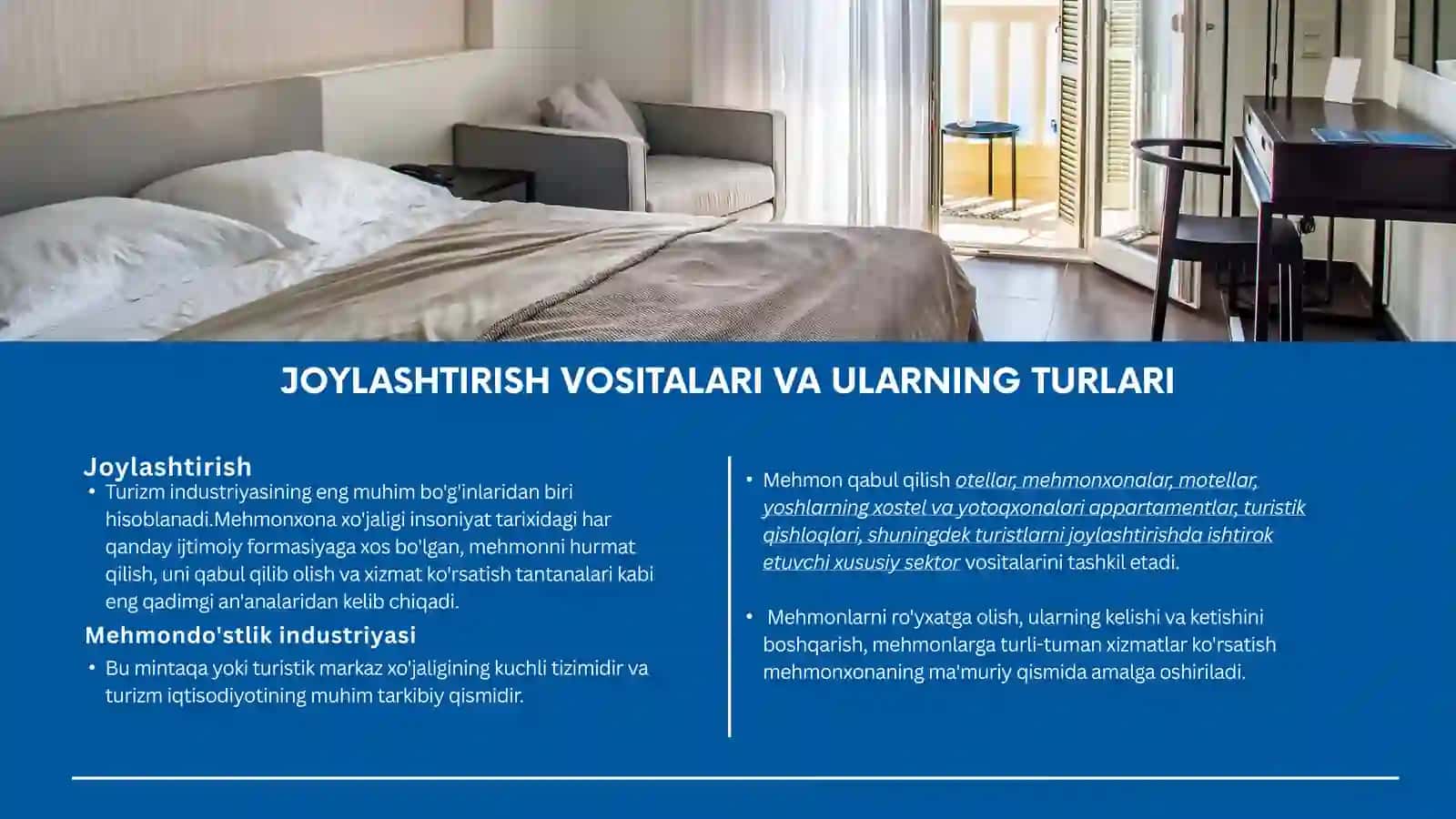 TURIZMDA  JOYLASHTIRISH VOSITALARI 3