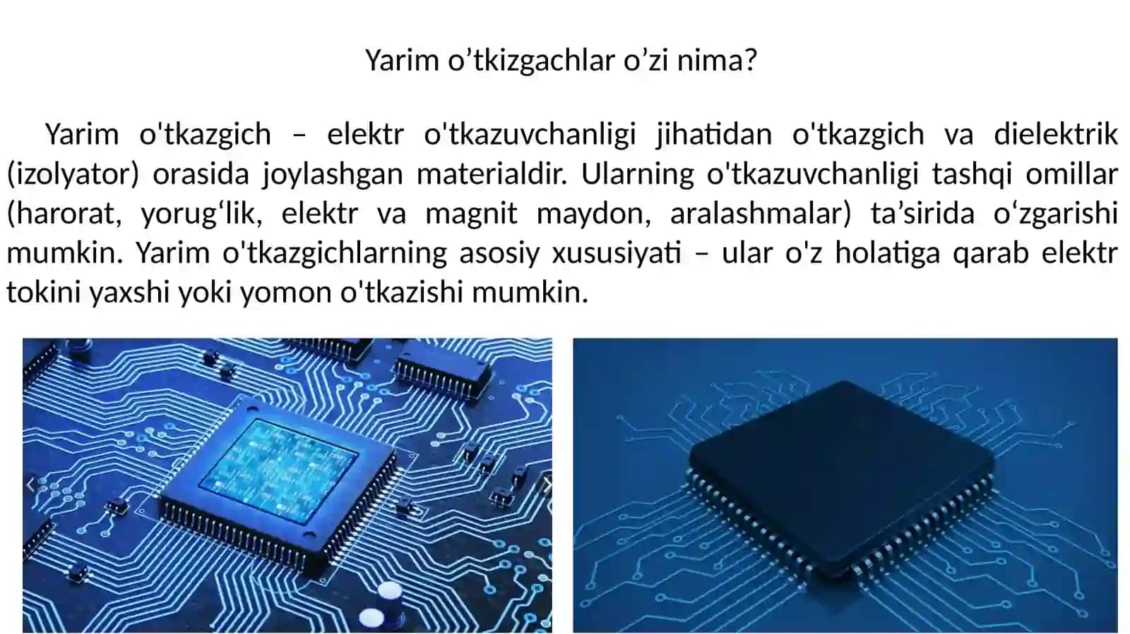 Yarim o'tkazgichlar 3