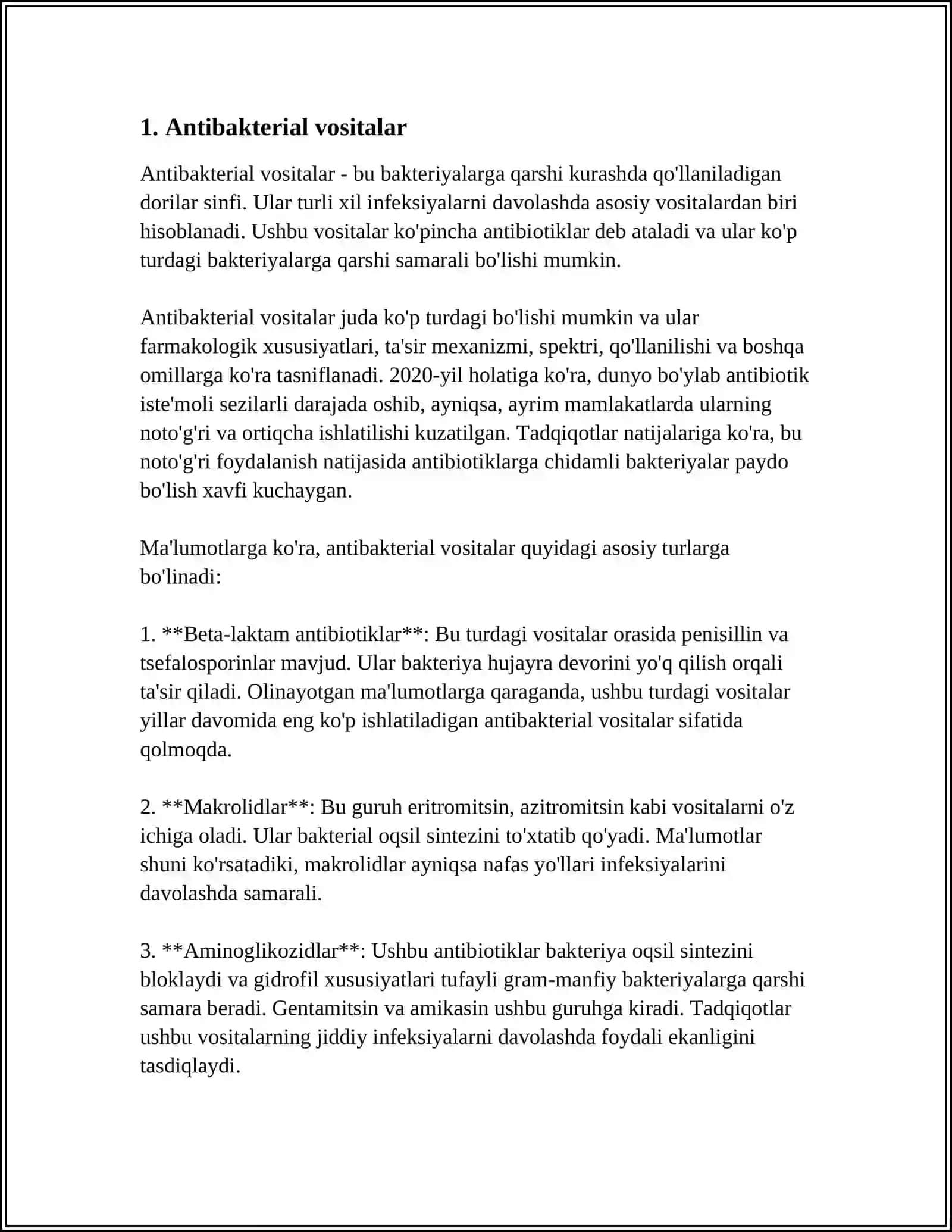 DORI VOSITALARI NOMENKLATURASI 3