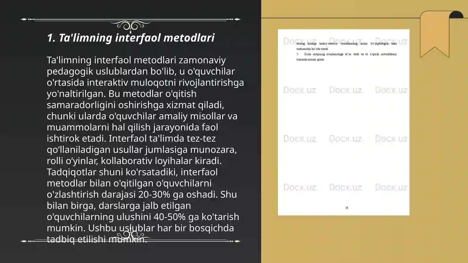 Ta'lim metodlari va vositalari 3