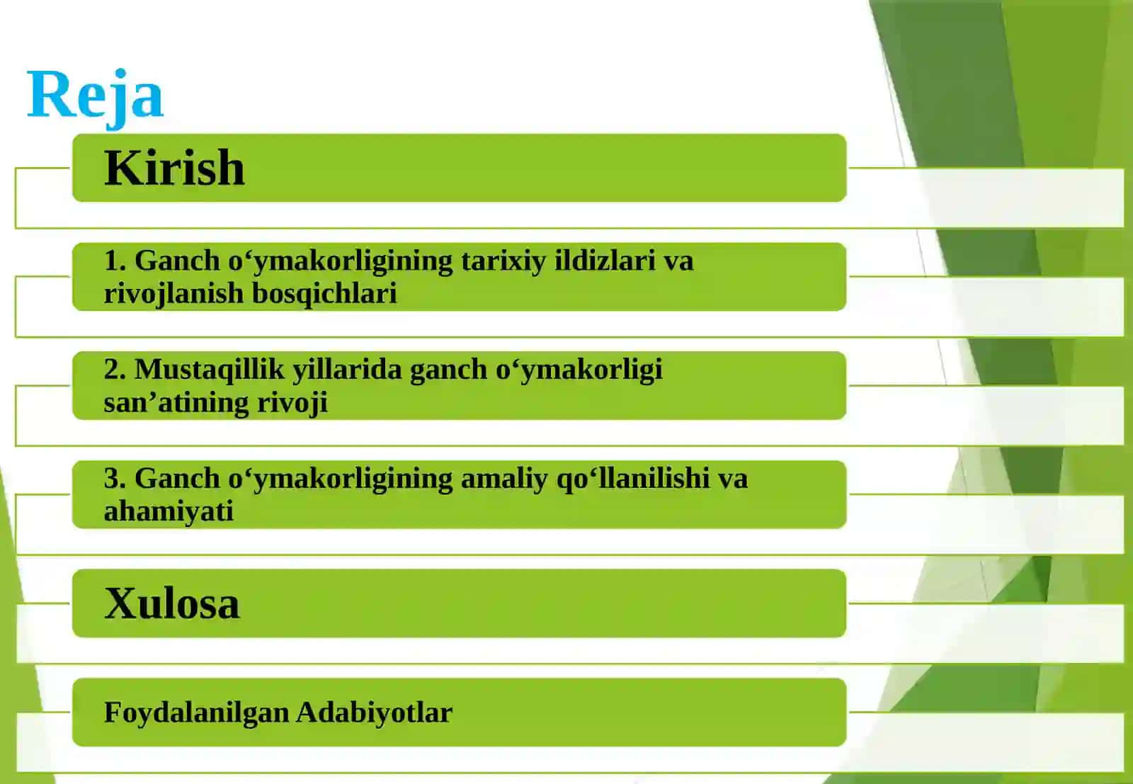 Mustaqillik yillarida ganch o'ymakorligi san'ati 3