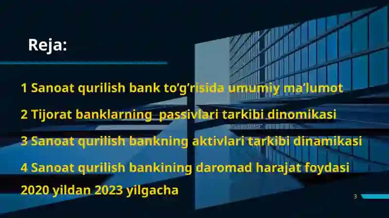 SANOAT QURILISH BANK 3