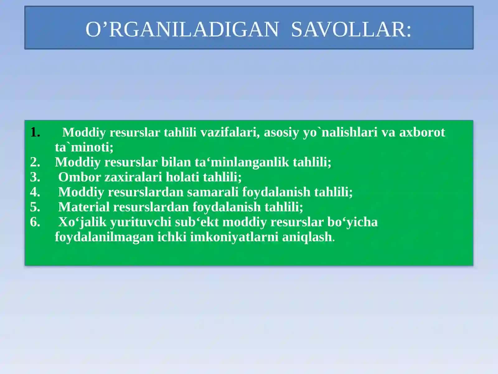 IQTISODIY TAHLIL 3