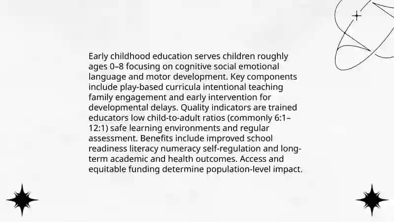 Early childhood education 3
