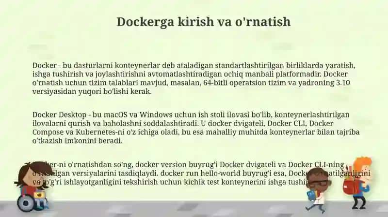 Dockerga Kirish va O'rnatish 3