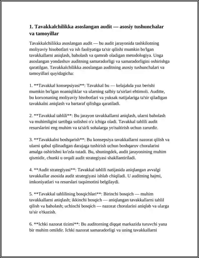 TAVAKKALCHILIKKA ASOSLANGAN AUDIT 3