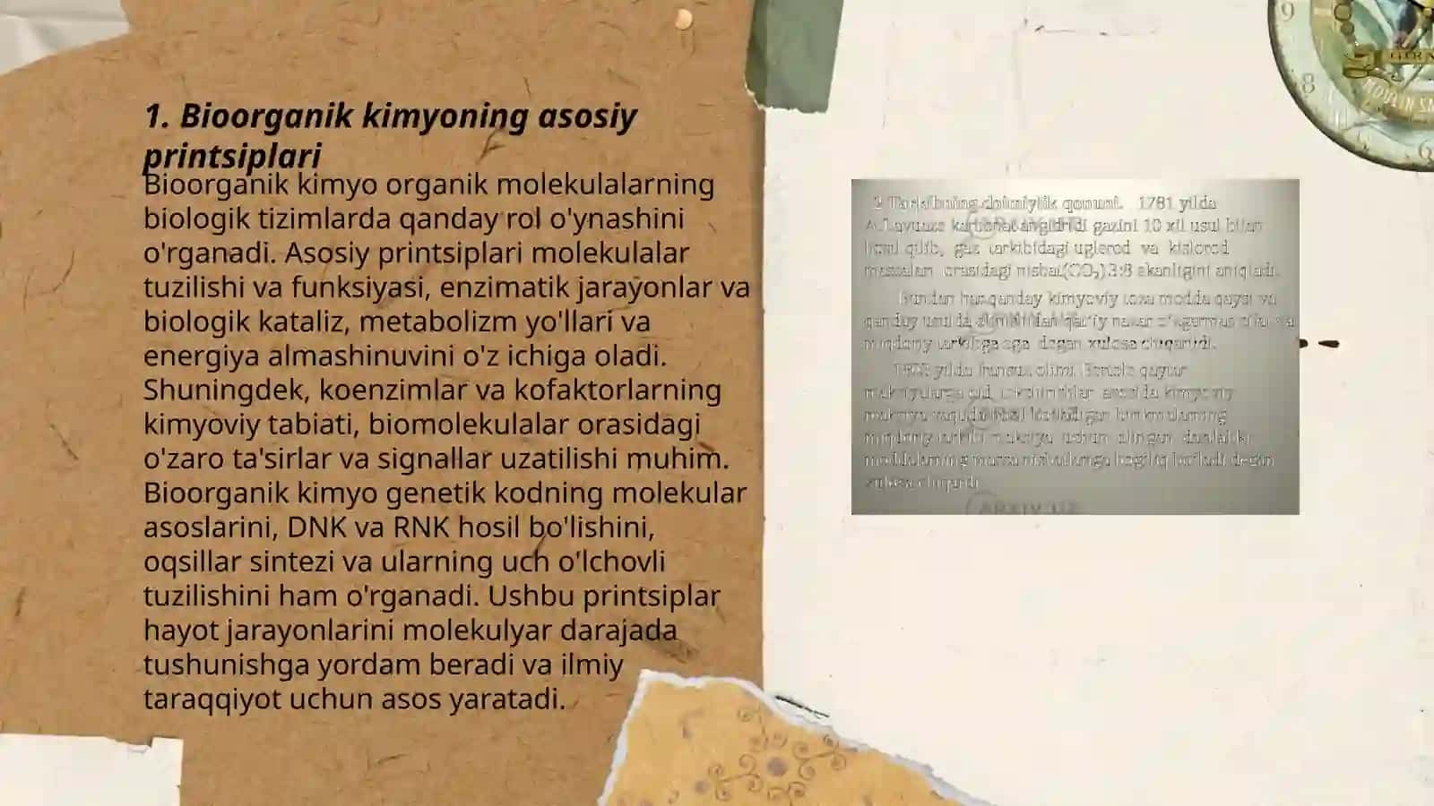 Bioorganik kimyoning zamonaviy muammolari 3