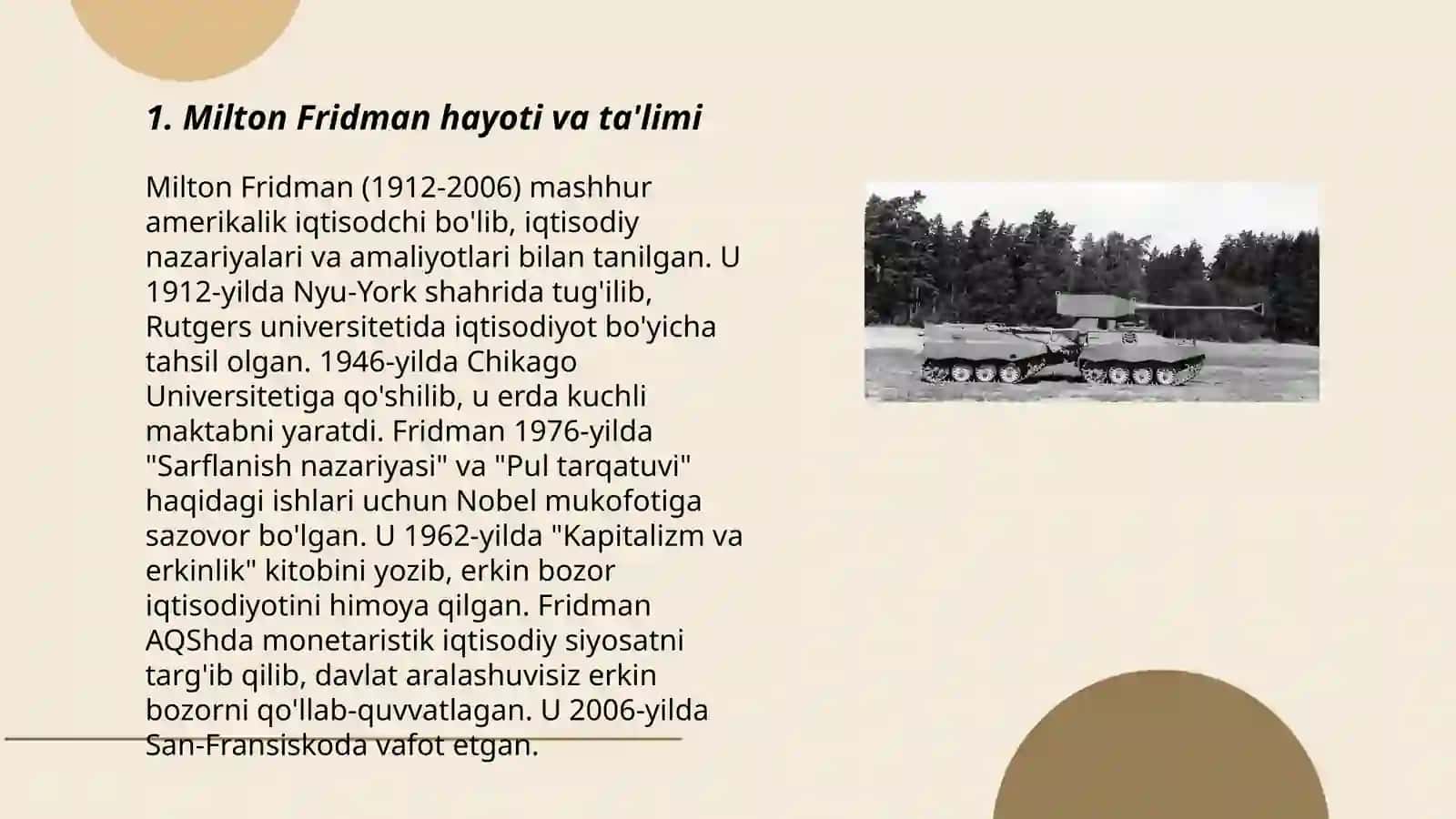 Milton Fridman hayoti va ta'limi 3