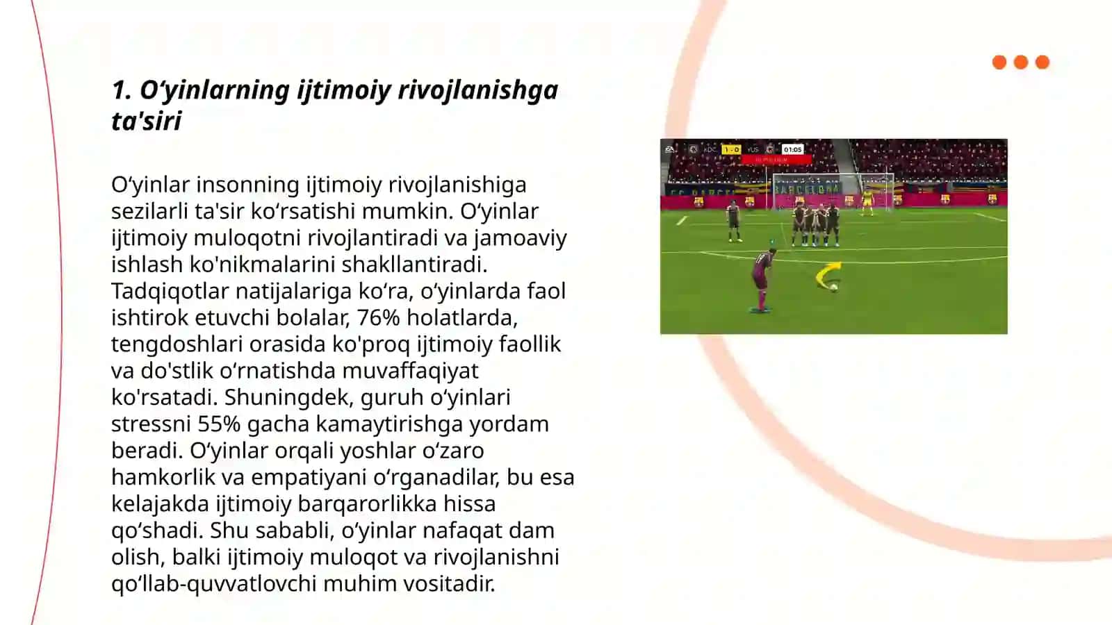 Oʻyinlar ijtimoiy faoliyat sifatida 3