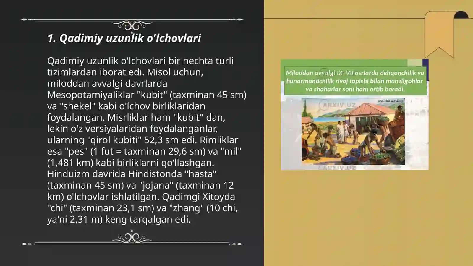 Markaziy Osiyodagi qadimiy ōlchovlar va ōlchov birliklari 3