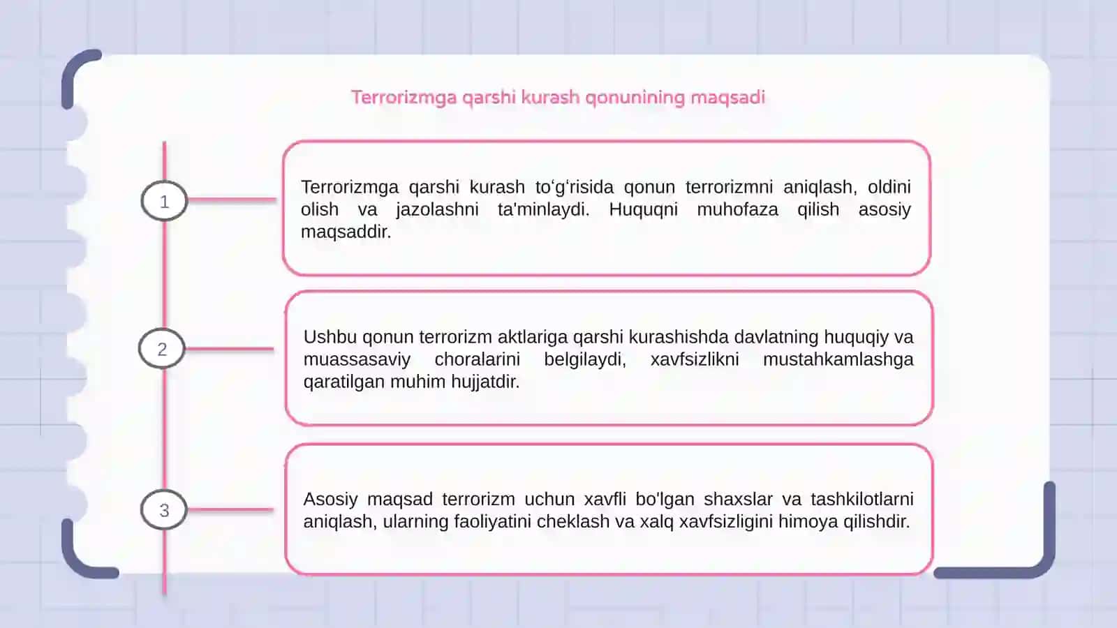 Terrorizmga qarshi kurash toʻgʻrisida qonuni 3