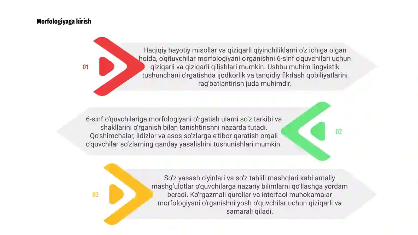 6 sinflarda morfologiyani õqitish metodlari 3