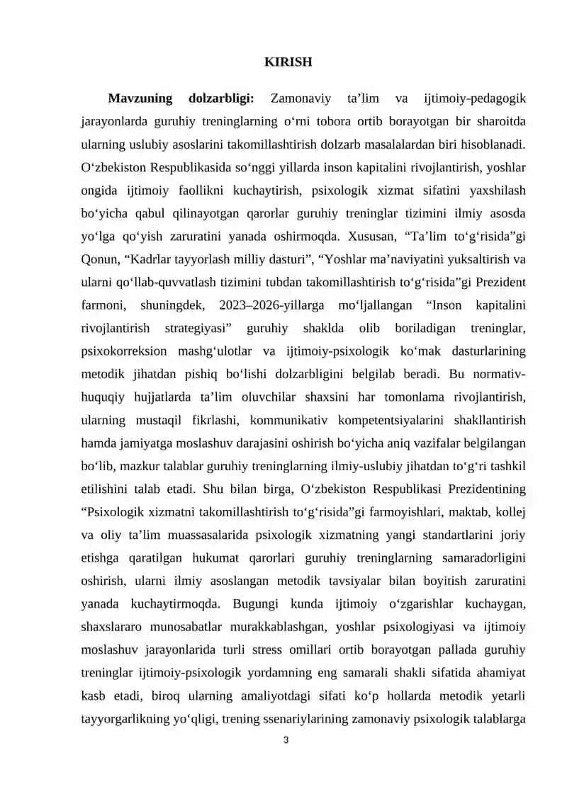 Guruhiy treninglarning uslubiy muammolari 3