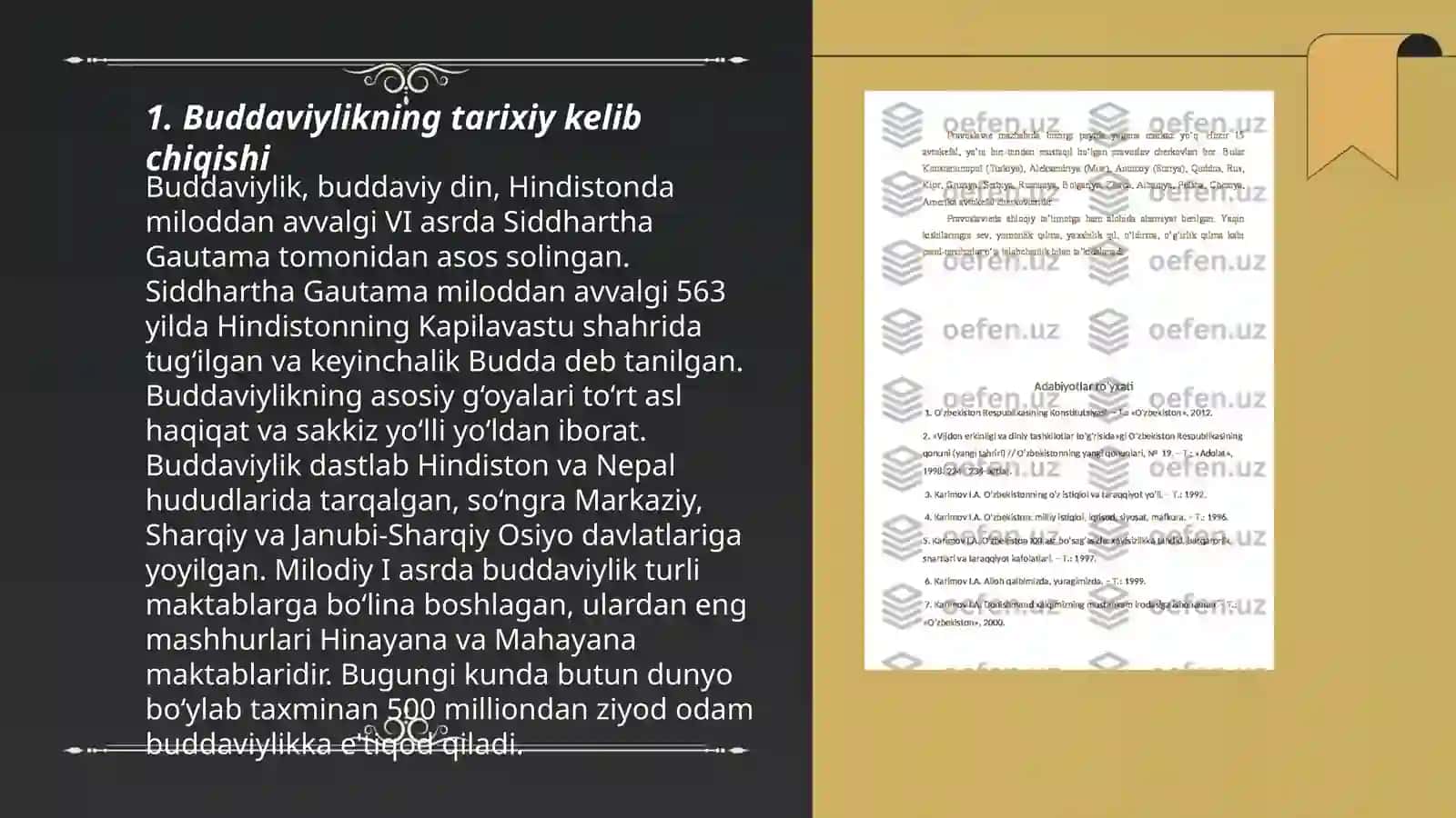 Buddaviylik dinining vujudga kelishi 3