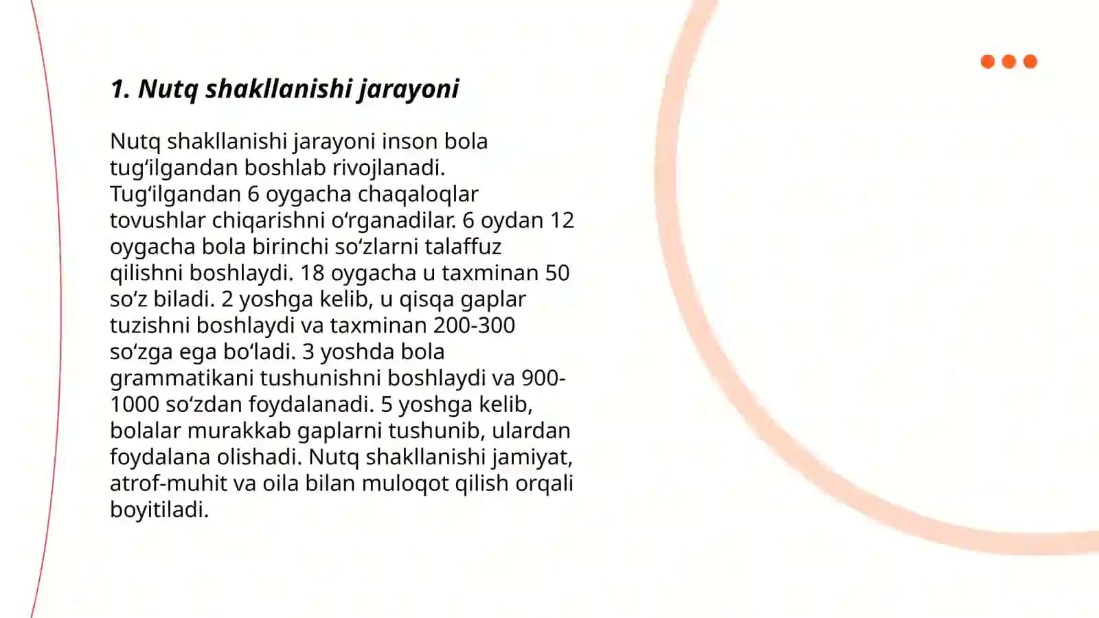 Nutq shakllanishi jarayoni 3
