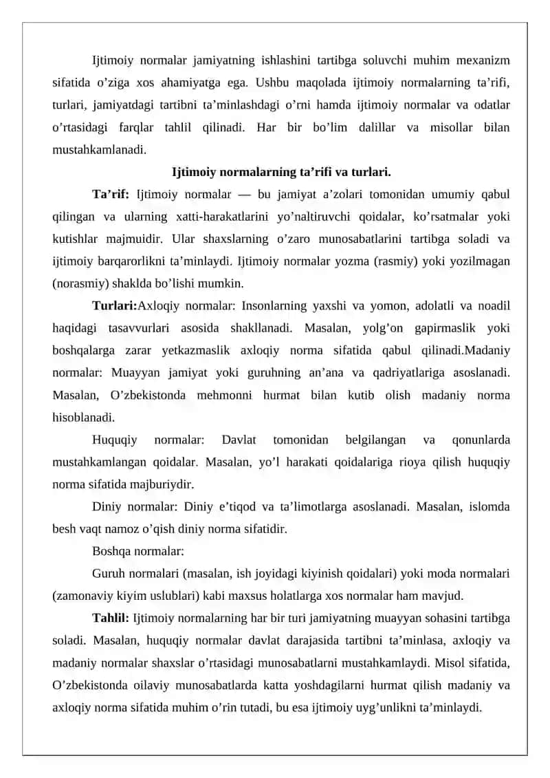 Ijtimoiy normalar va ijtimoiy hokimiyat 3