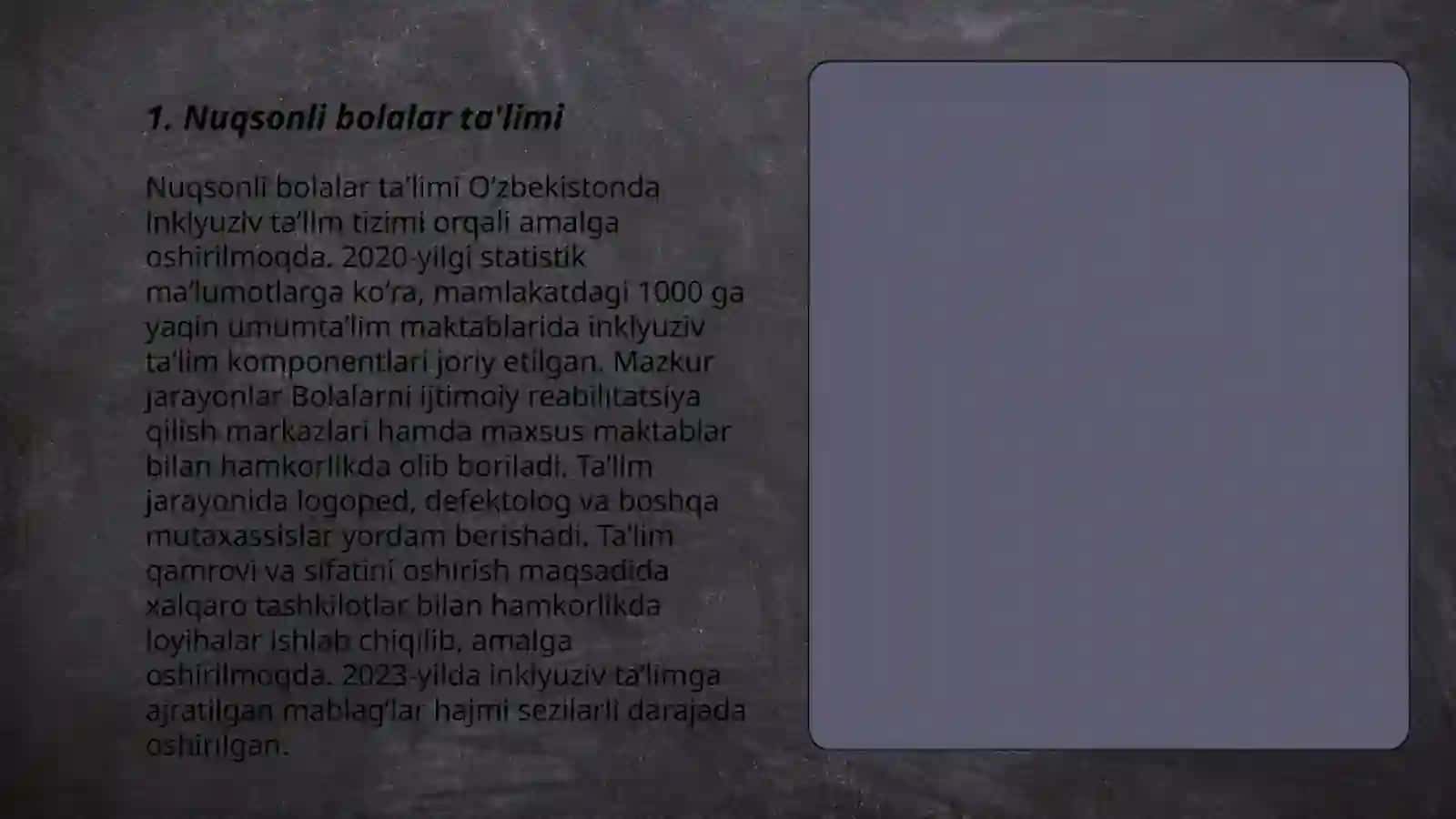 Nuqsonli Bolalar Ta'limi 3