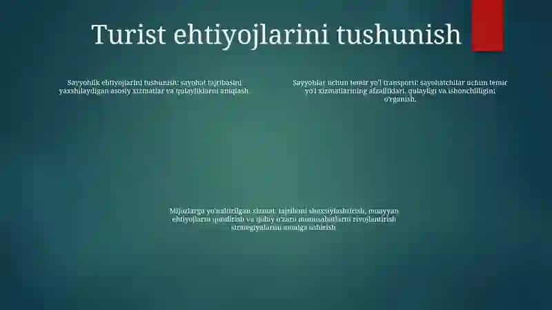 Temir Yo'l Transportida Turizmi 3
