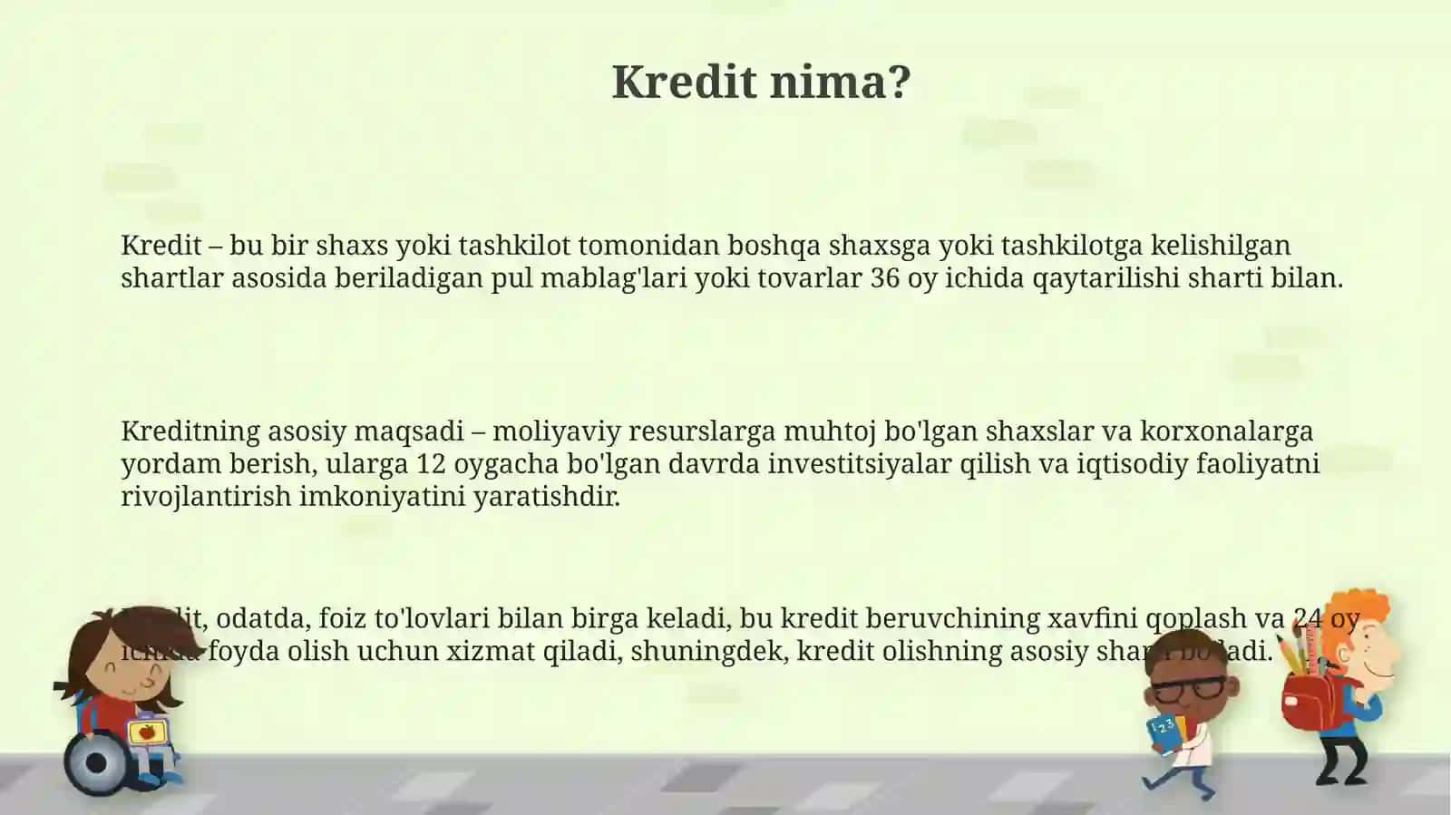 Kredet va uning turlari 3