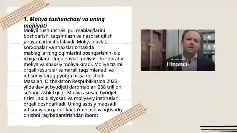 Moliya tushunchasi 3