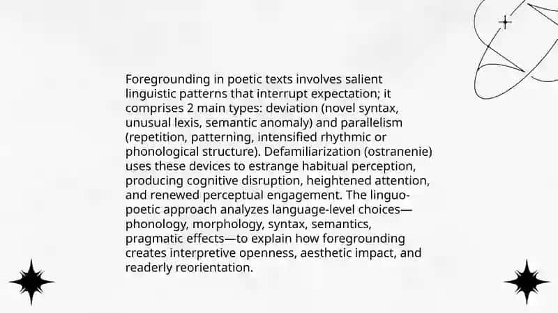 Literary texts and linguo-poetic approach 3