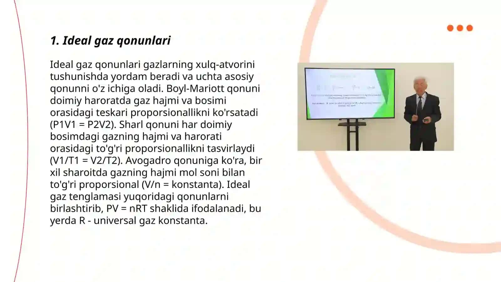 Ideal gaz qonunlari. Termik va kalorik 3