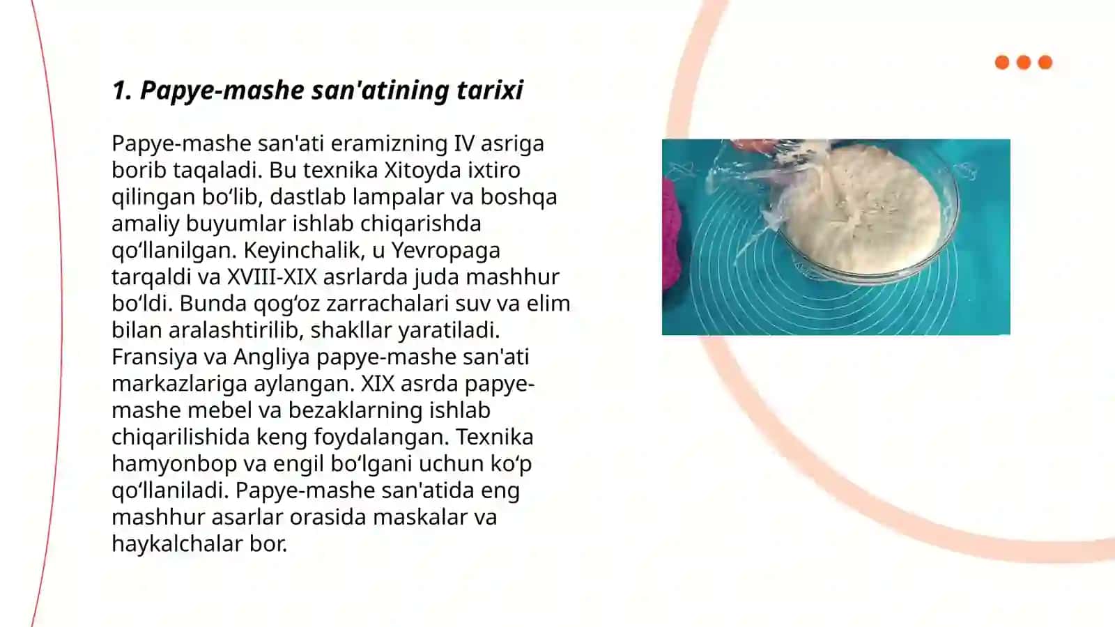 Pape-mashe haqida taqdimot tayyorlash 3