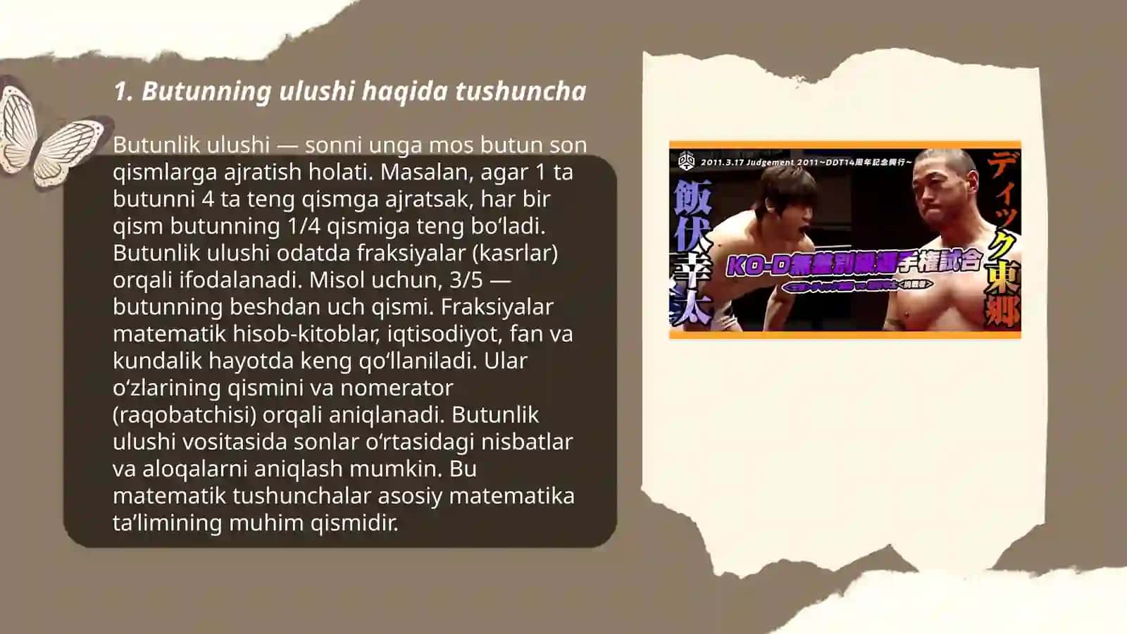 Butunning ulushi 3