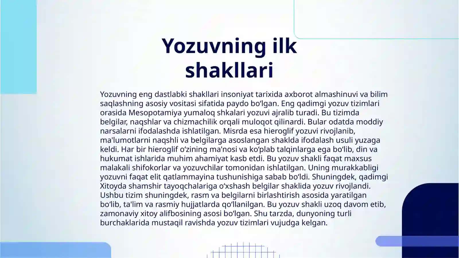 YOZUVNING TARIXIY AHAMIYATI 3