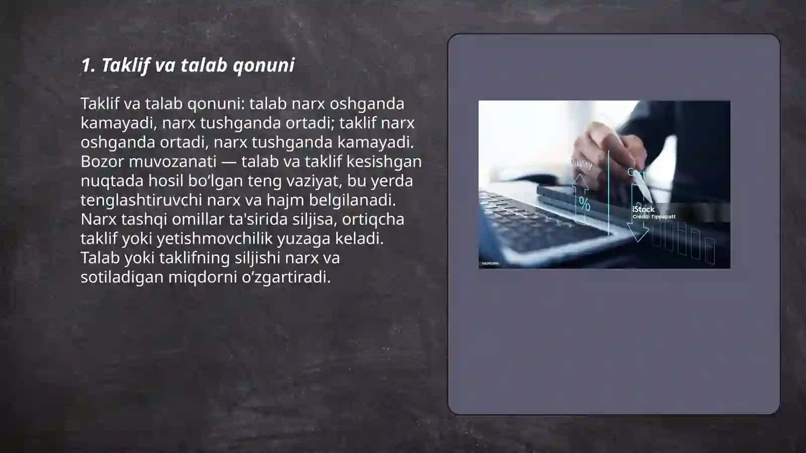 Narx shakllanishining asosiy omillari va mexanizmlari 3