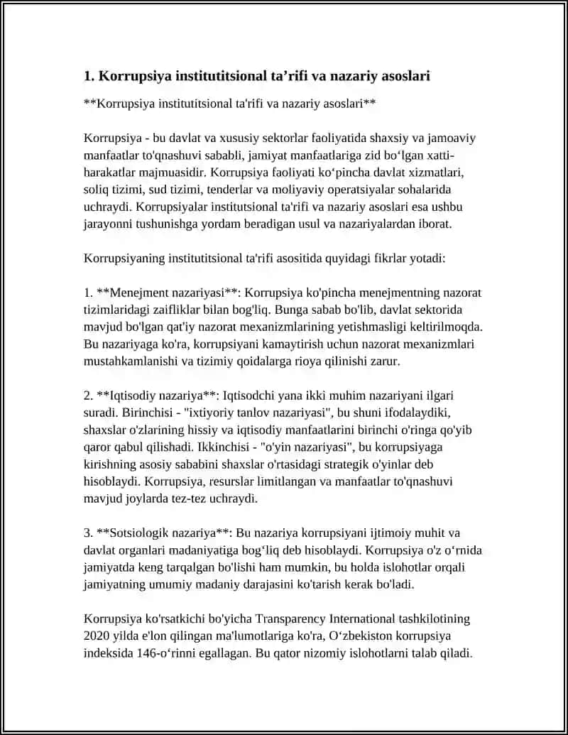 Korrupsiya Institutsional Yondashuv 3