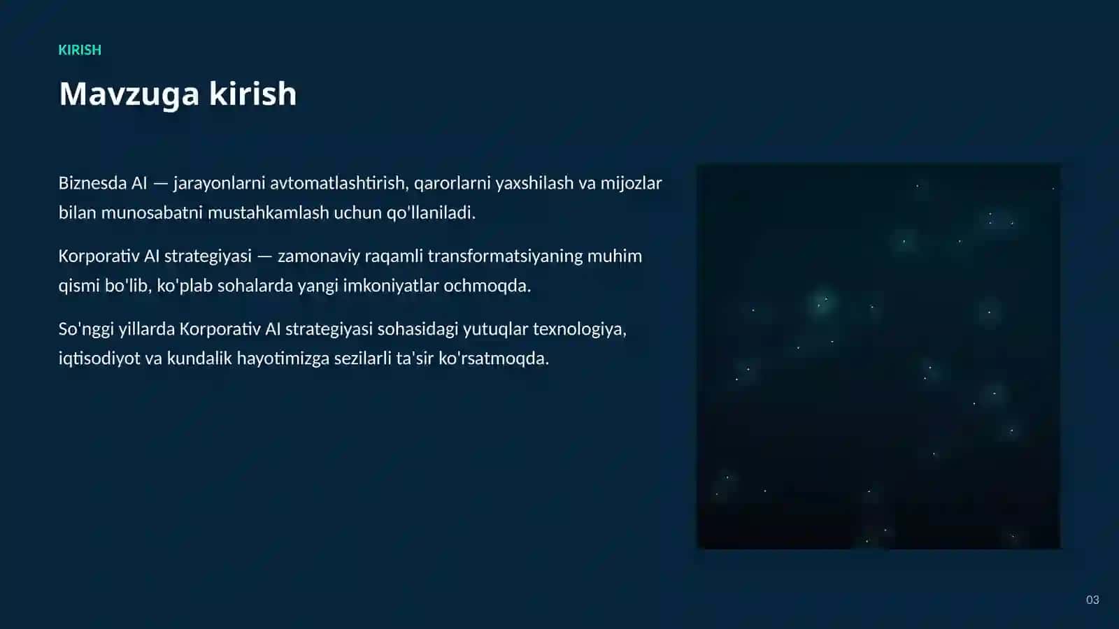 SUN'IY INTELLEKT • AI BIZNESDA 3