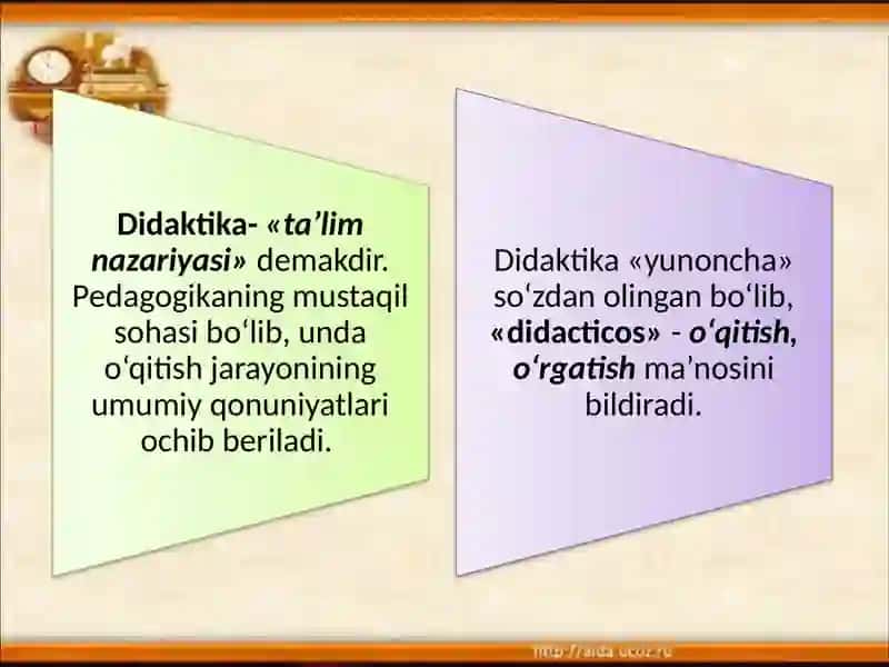 Didaktika-pedagogik ta'lim nazariyasi 3