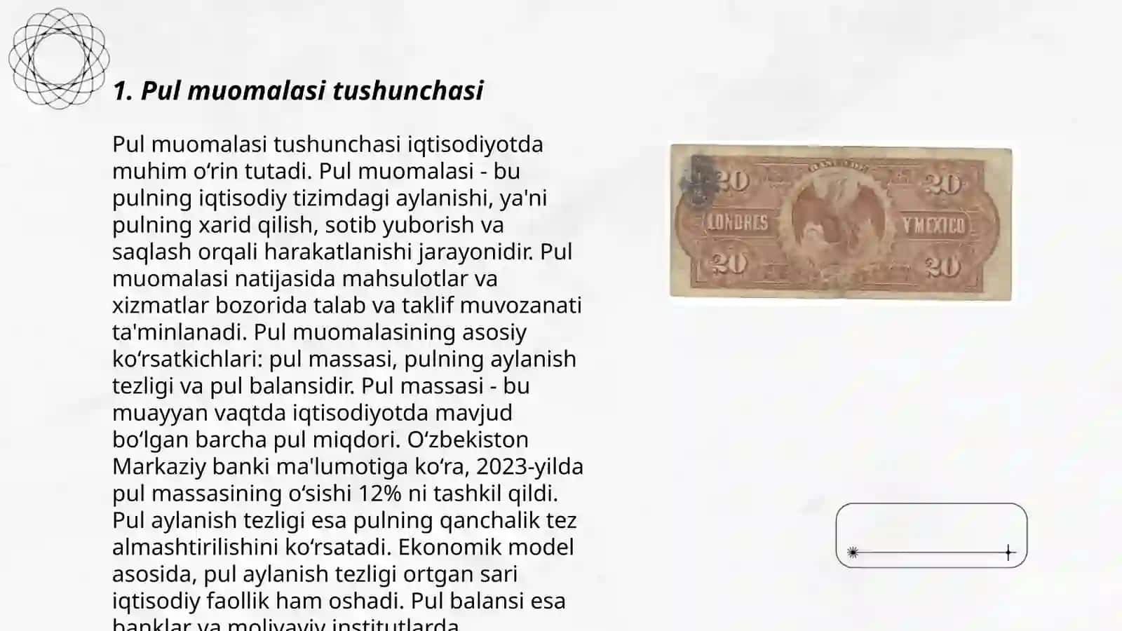 Pul muomalasi 3