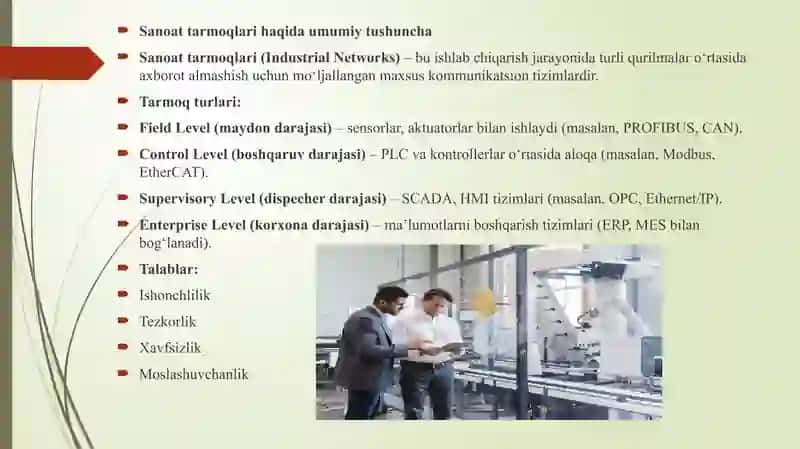 ASU PS (Avtomatlashtirilgan boshqaruv tizimi – ishlab chiqarish tizimi) 3