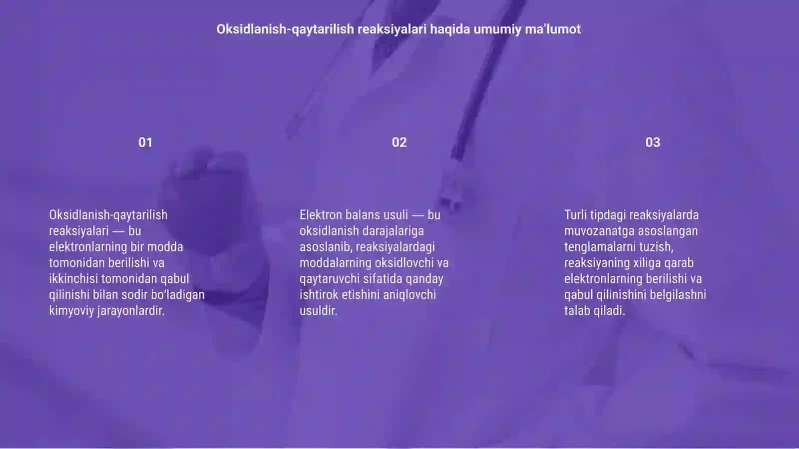 Oksidlanish-qaytarilish reaksiyalari 3