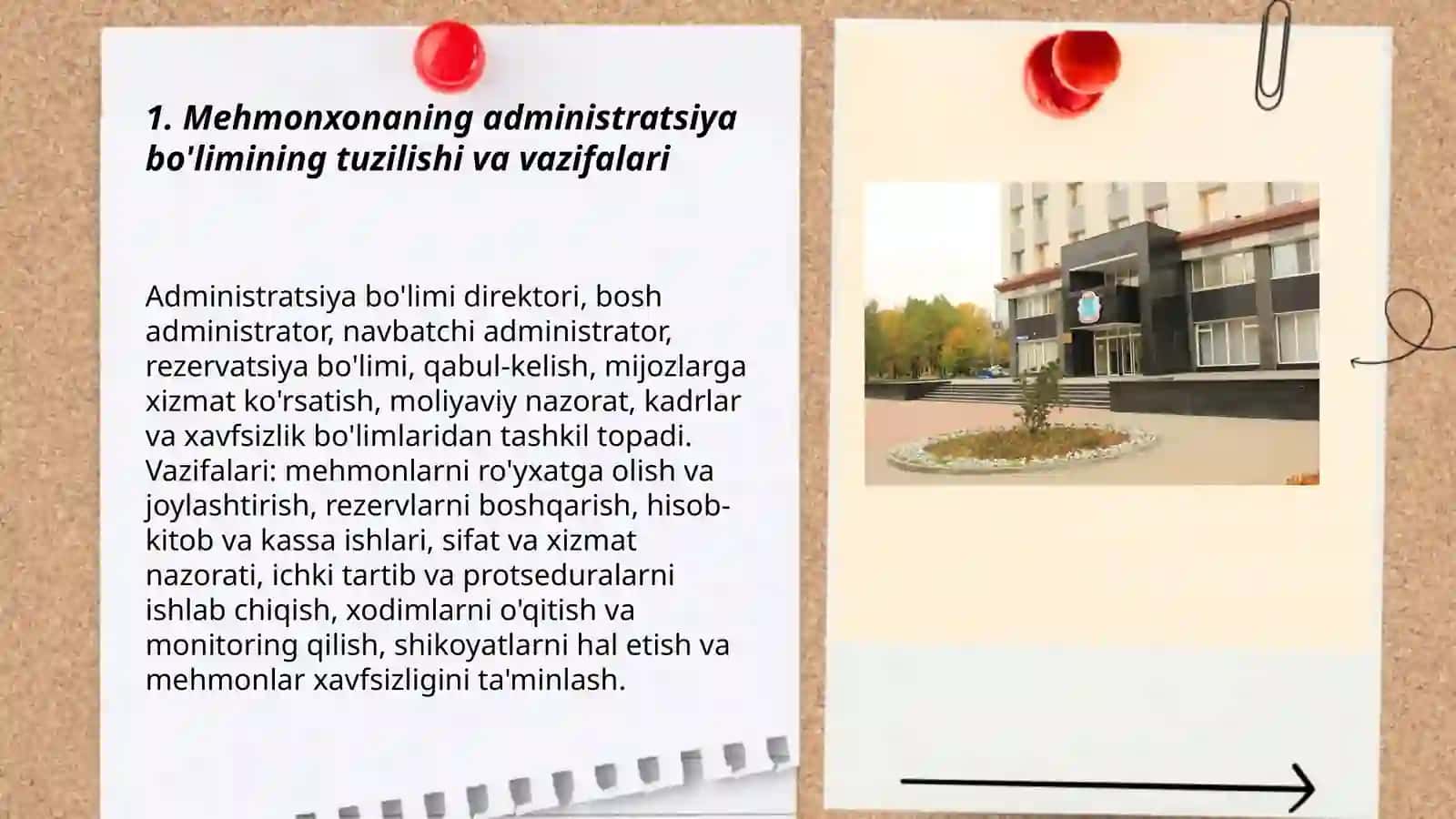 Mehmonxonaning adminstratsia bo'limi 3