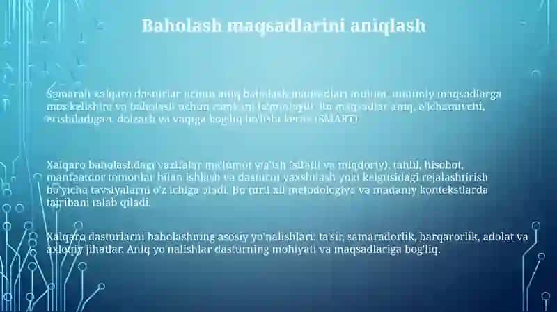 Xalqaro Baholash Dasturlari 3