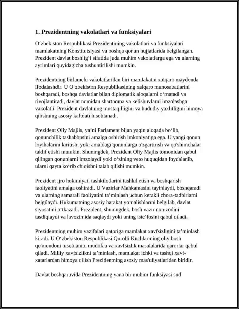 O‘ZBEKISTON RESPUBLIKASI PREZIDENTI 3
