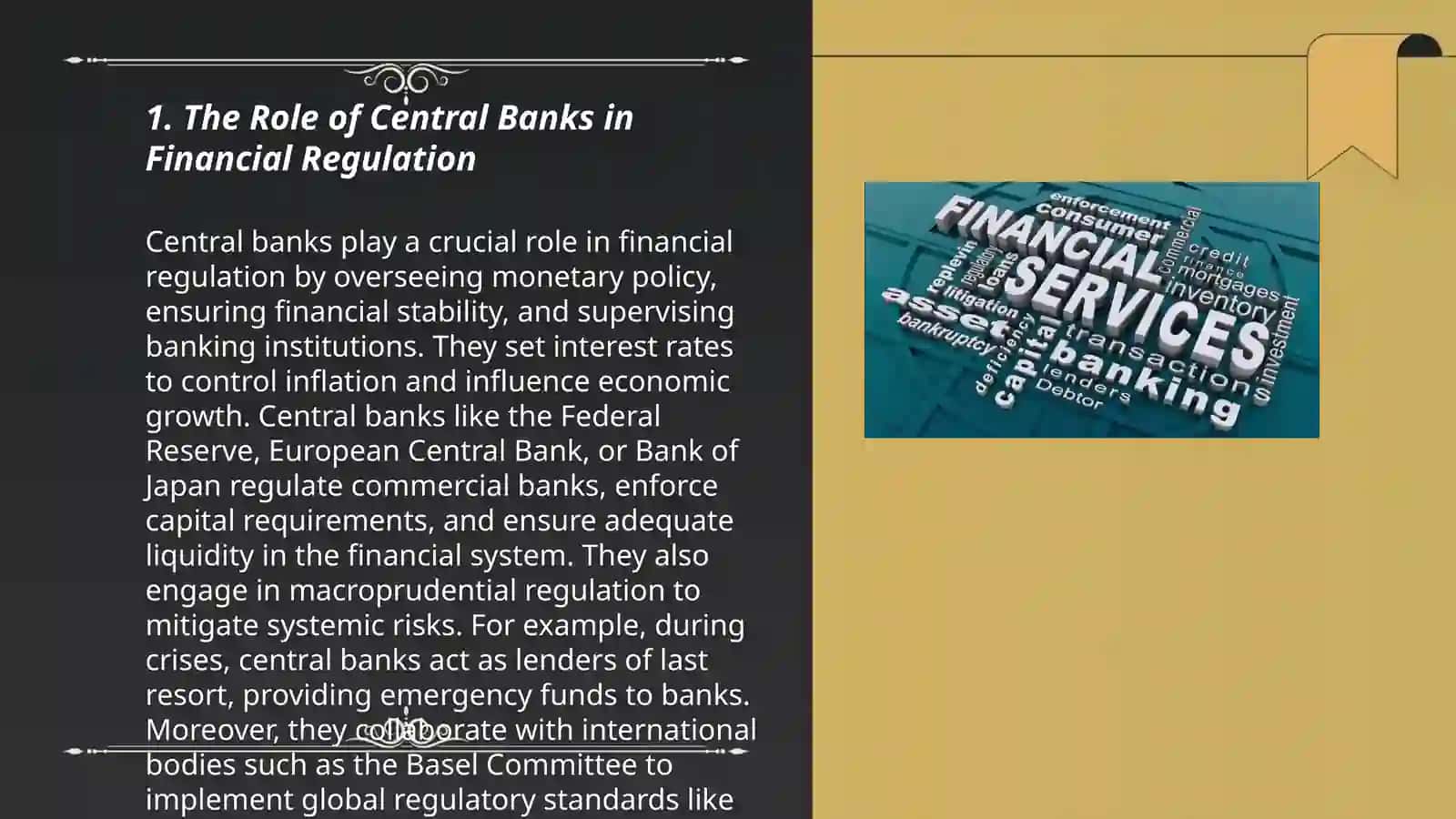 Financial Regulation and Market Stability 3