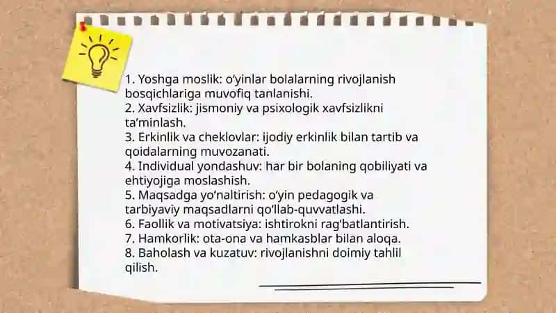 Bolalar oʻyinlariga rahbarlik qilish 3