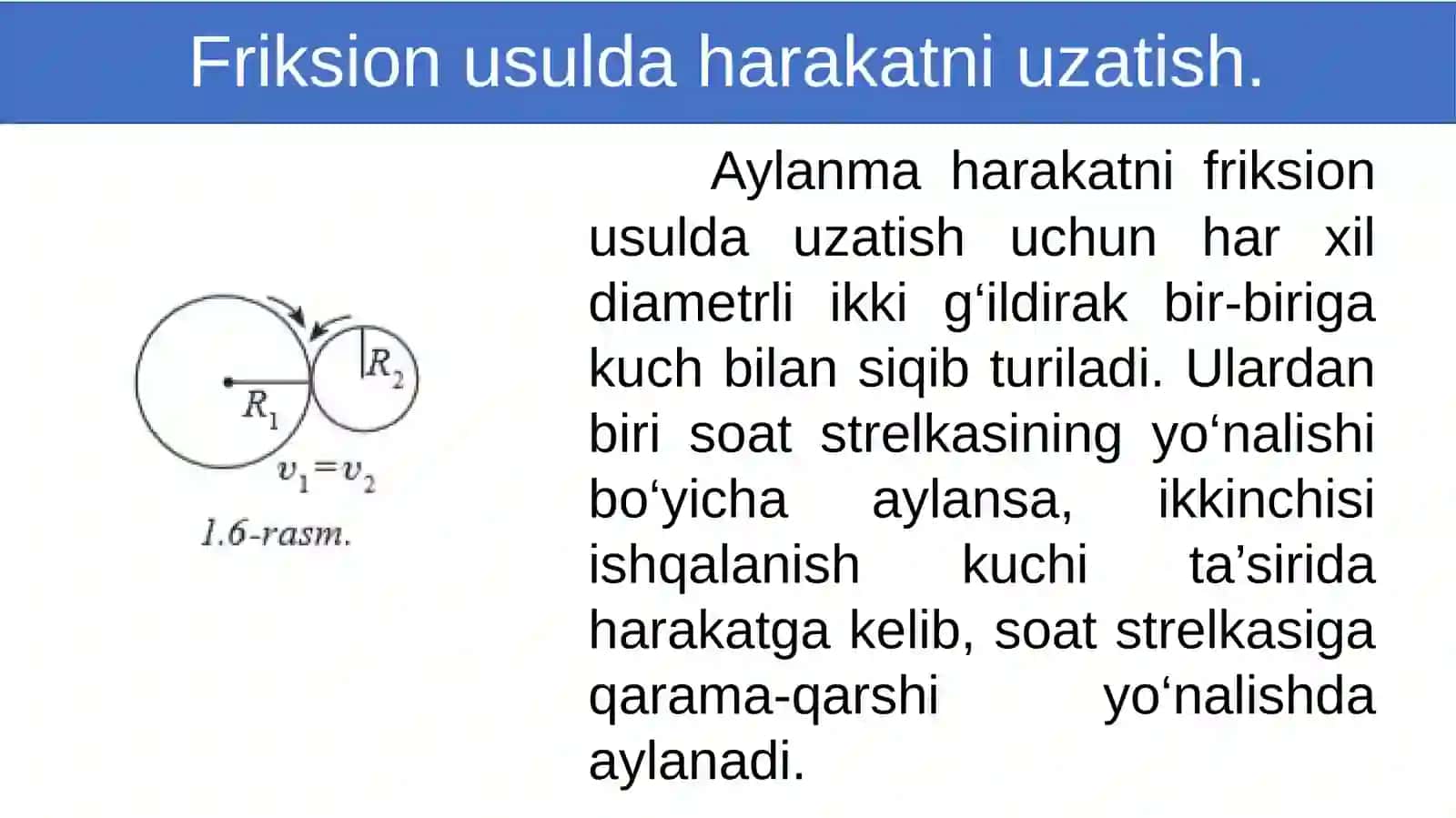 Aylanma harakatni uzatish 3